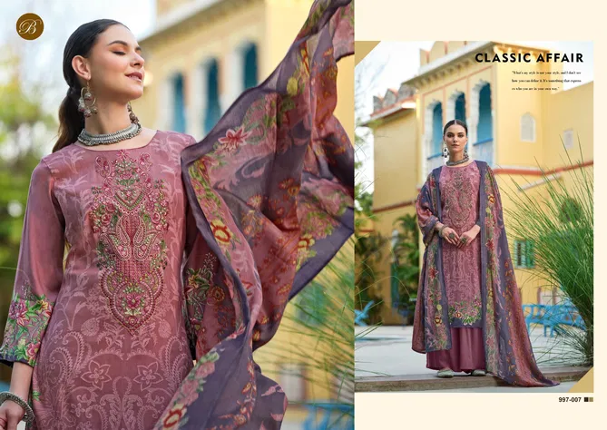 Riwayat Vol 8 By Belliza Viscose Rayon Printed Dress Material Wholesale Online